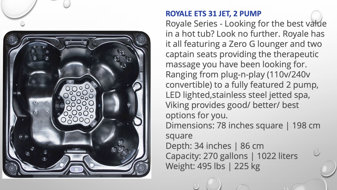Royale ETS 31 Jet, 2 Pump